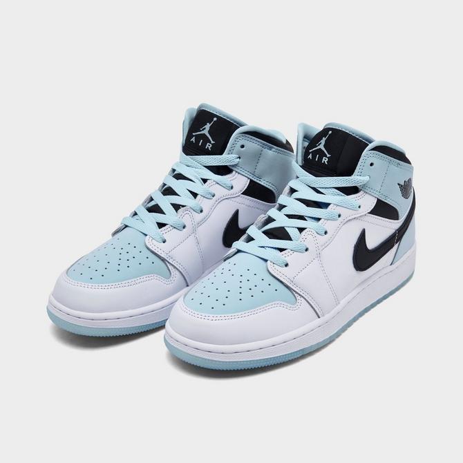 Air Jordan 1 Mid SE White Ice Blue Sneakers