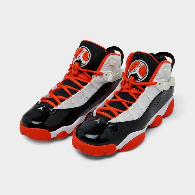 Black and orange jordan 6 online