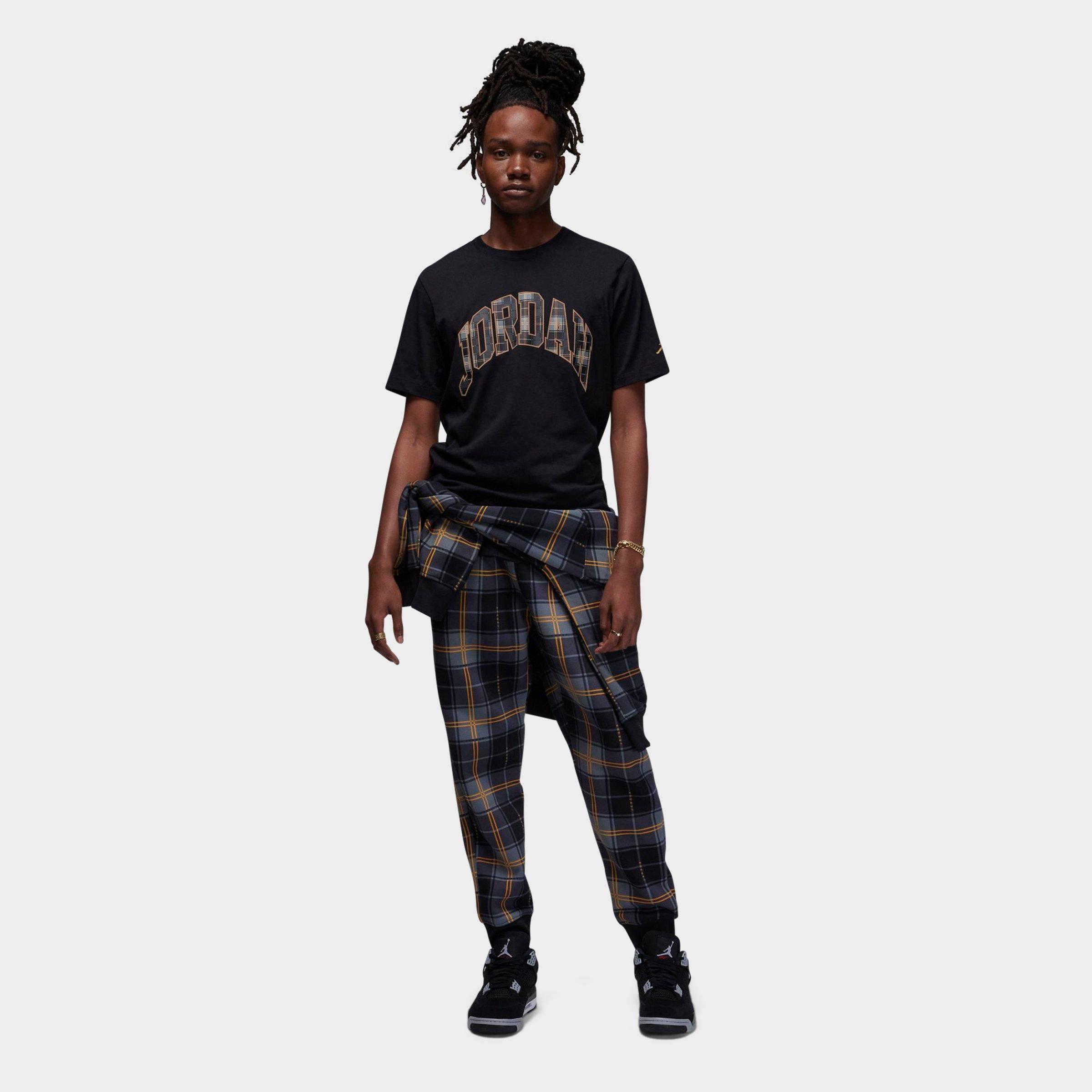 black and gold jordan shirt mens