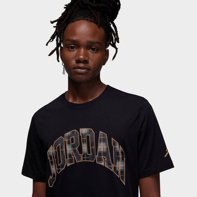 Black and gold air jordan store t shirt