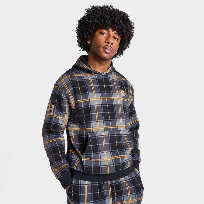 Men's champion plaid store hoodie