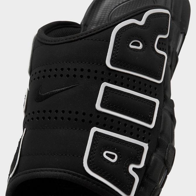 Nike Air More Uptempo Slide Black White DV2137-001 Mens Size NEW
