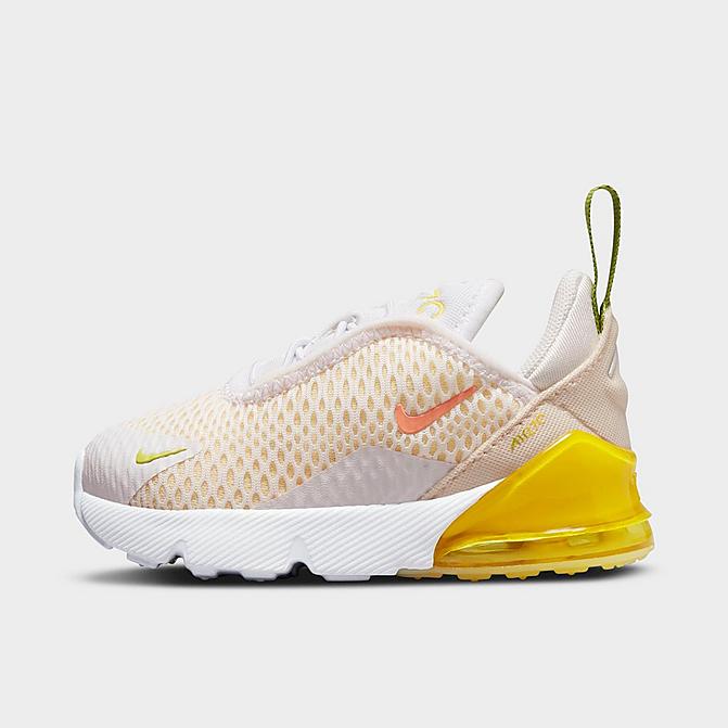Kids Toddler Air Max 270 Casual Shoes in White/Yellow/White Size 4.0 Finish Line Shoes Flat Shoes Casual Shoes 