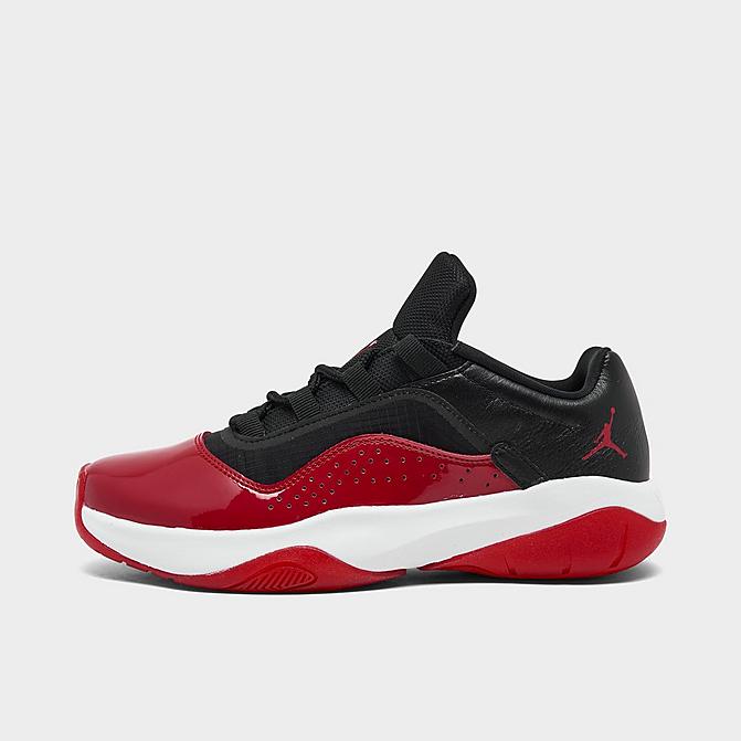 Right view of Women's Air Jordan 11 CMFT Low Casual Shoes in Black/Gym Red/White Click to zoom