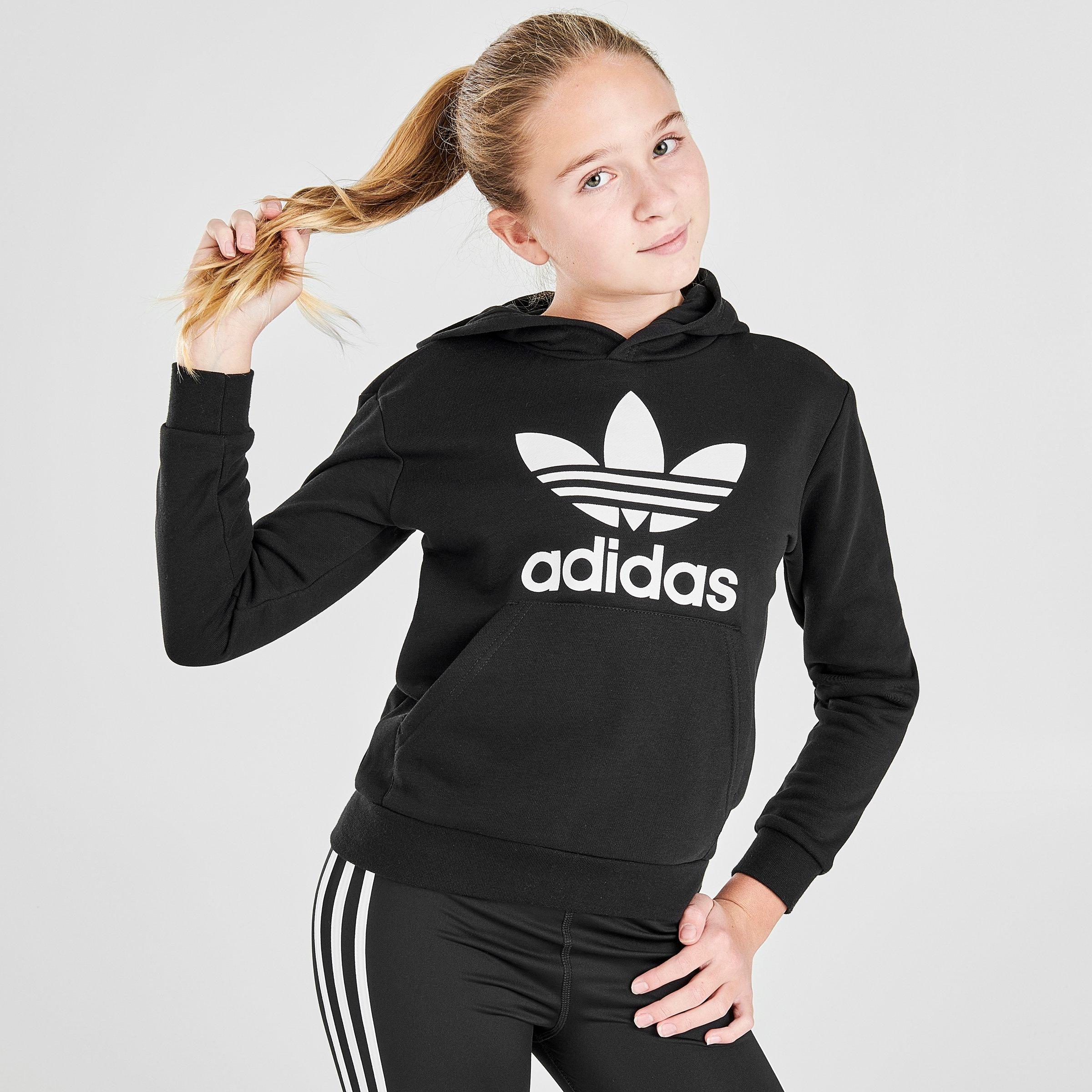 adidas youth trefoil hoodie