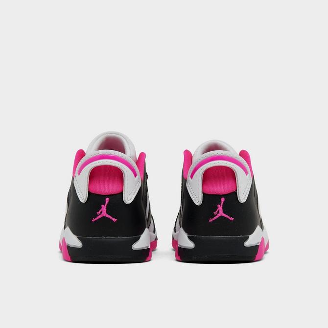 Pink and black jordans 2024 toddler