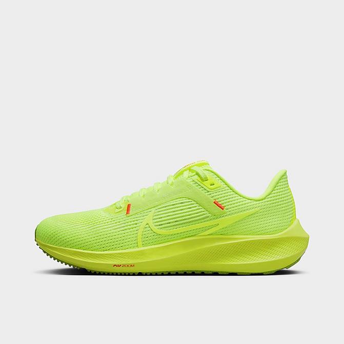 Right view of Women's Nike Zoom Pegasus 40 Running Shoes in Volt/Volt/Barely Volt/Bright Crimson Click to zoom