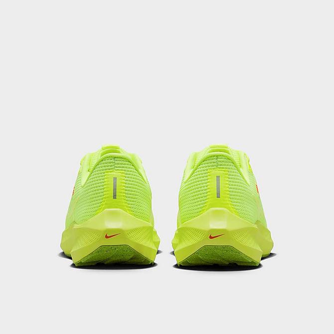 Left view of Women's Nike Zoom Pegasus 40 Running Shoes in Volt/Volt/Barely Volt/Bright Crimson Click to zoom