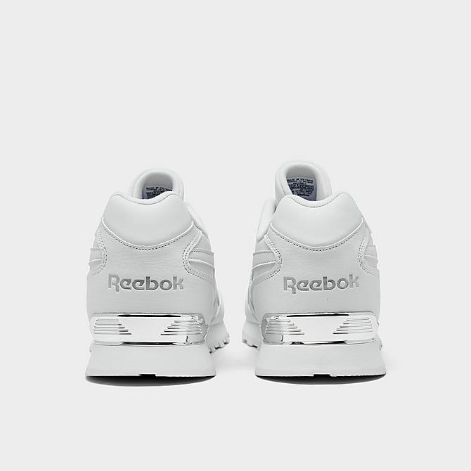 Left view of Men's Reebok Classic Harman Run Casual Shoes (4E Wide Width) in White/Silver Metallic Click to zoom