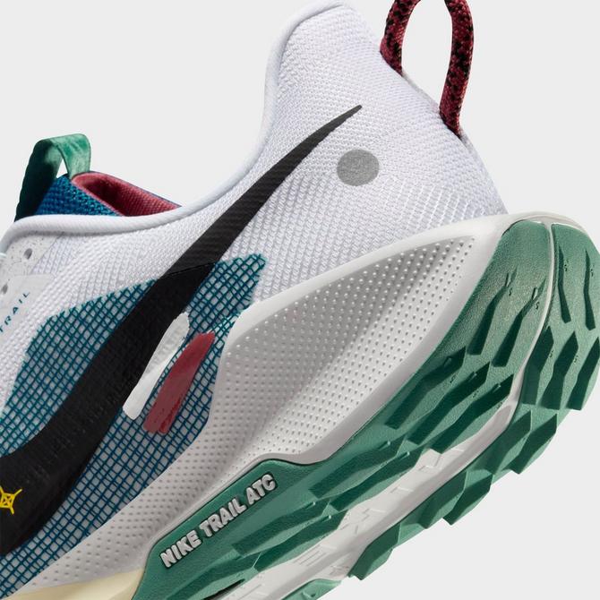 Front view of Men's Nike Pegasus Trail 5 Trail Running Shoes in White/Court Blue/Cedar/Black Click to zoom