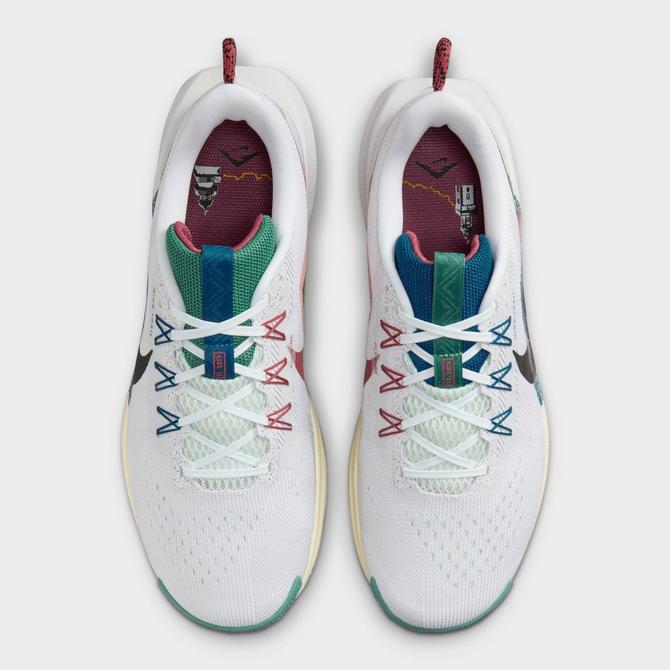 Back view of Men's Nike Pegasus Trail 5 Trail Running Shoes in White/Court Blue/Cedar/Black Click to zoom