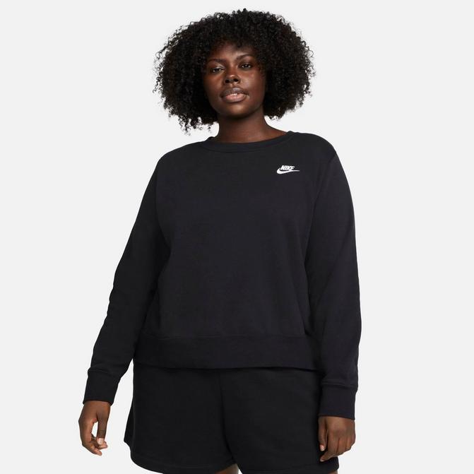 Women's nike black sweatshirt sale