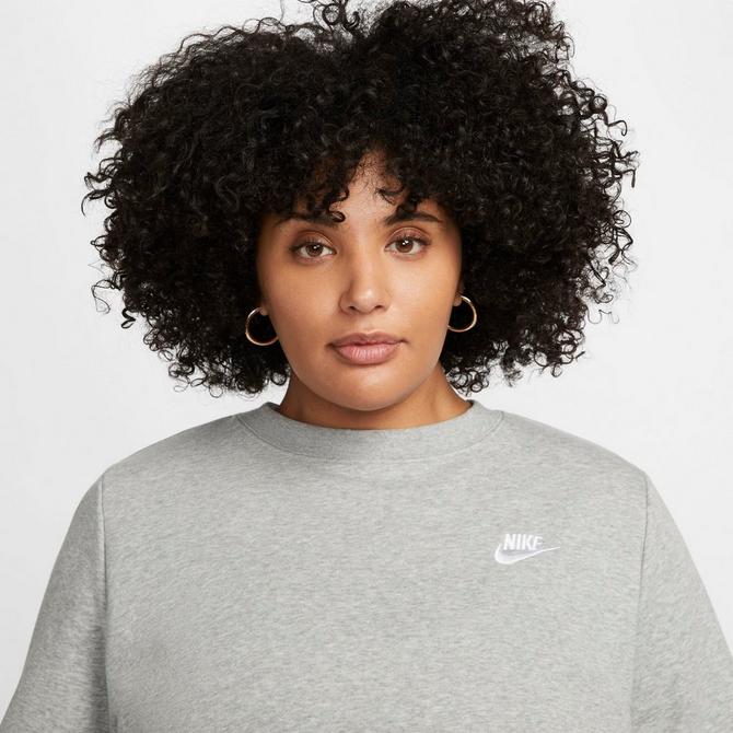 Women's Nike Sportswear Club Fleece Crewneck (Plus Size) Finish Line