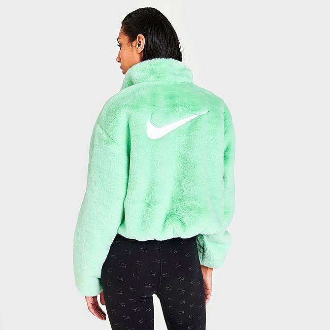 Women's Nike Sportswear Swoosh Icon Clash Faux Fur Full-Zip Jacket ...