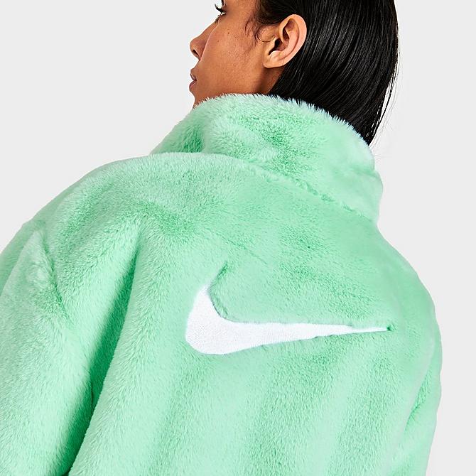 Women's Nike Sportswear Swoosh Icon Clash Faux Fur Full-Zip Jacket