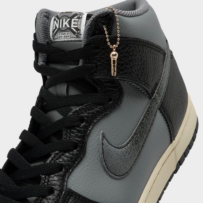 Smoke Grey And Black Cover This Nike Dunk High Premium