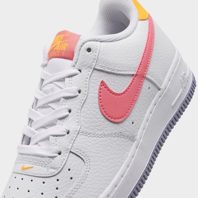  Nike Force 1 Low TD (Infant/Toddler) White/Coral Chalk/Laser  Orange 4 Toddler M