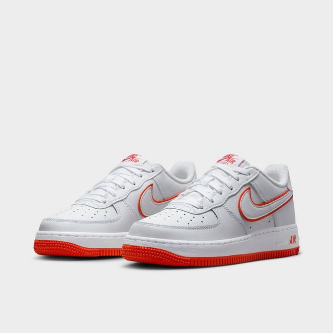 Nike Big Kids Air Force 1 Low Lv8 Bg (university red / white-deep royal  blue)