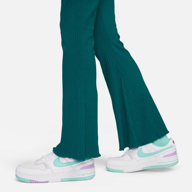 Women's Nike Sportswear High-Waisted Wide Leg Ribbed Jersey Pants