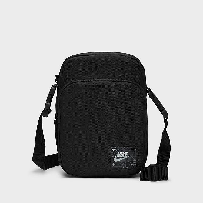 Alternate view of Nike Heritage Air Max Topographic Crossbody Bag in Black/Black/White Click to zoom
