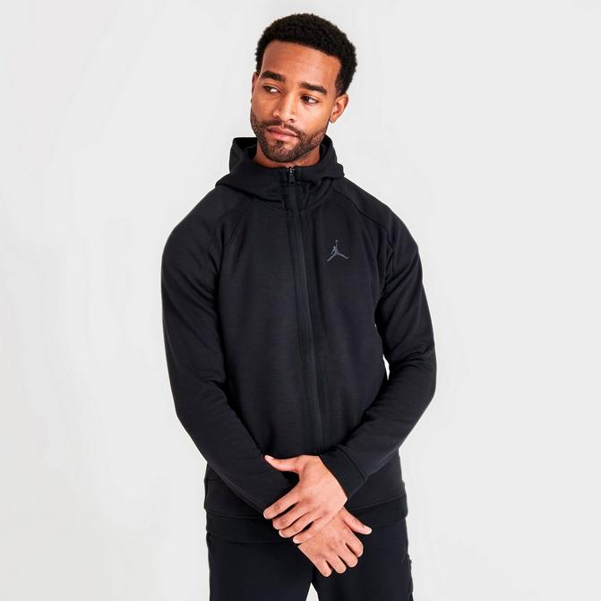 Relaxed Fit Half-zip Hoodie - Black - Men