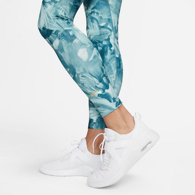 Black Nike Nike One Women's High-Waisted 7/8 Printed Leggings