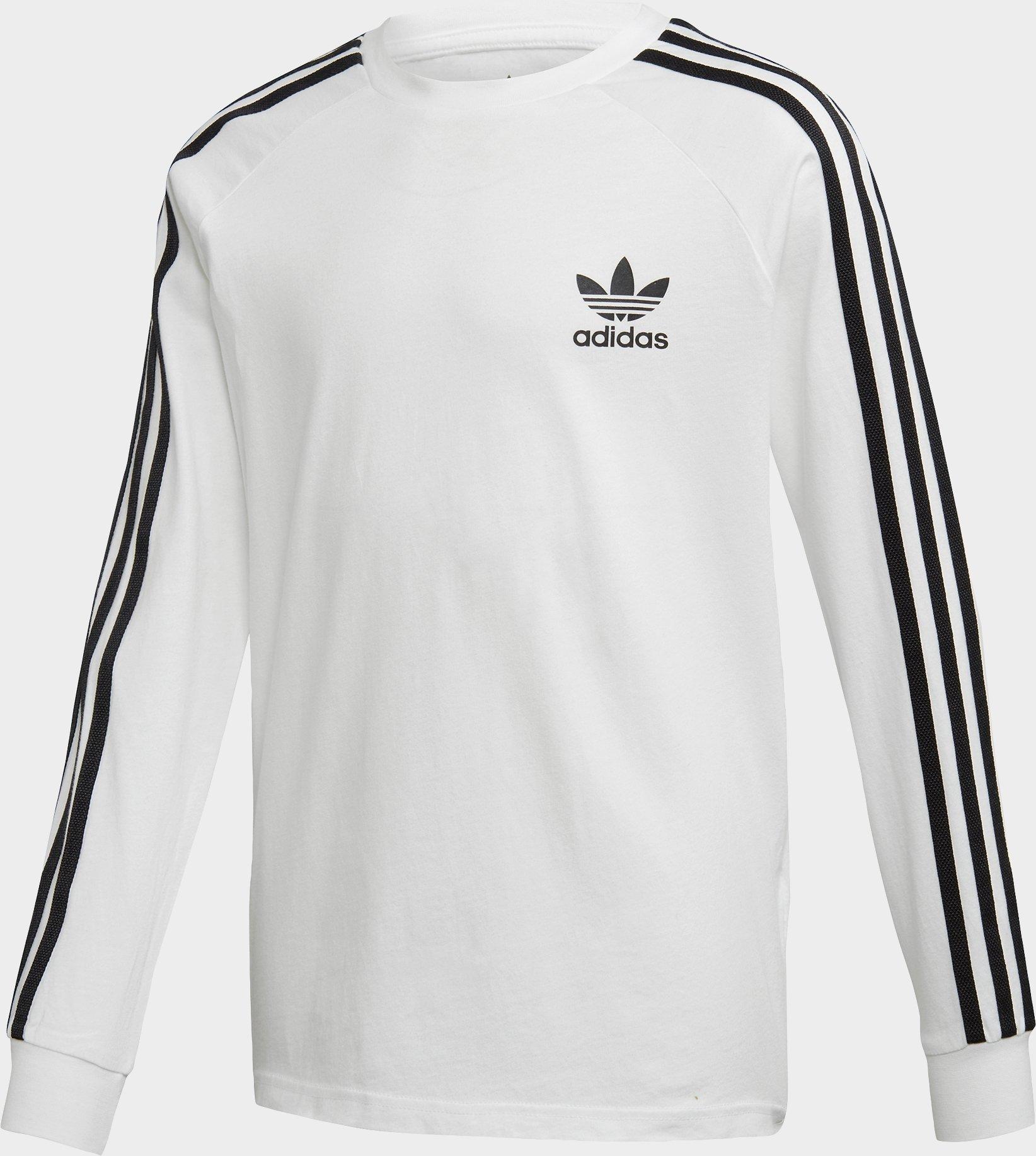 adidas 3 stripe top long sleeve