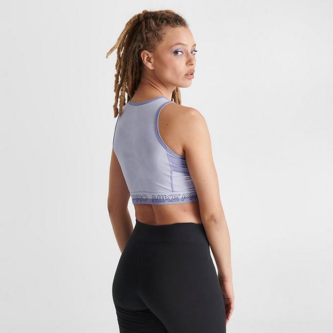 Nike pro mesh crop on sale top