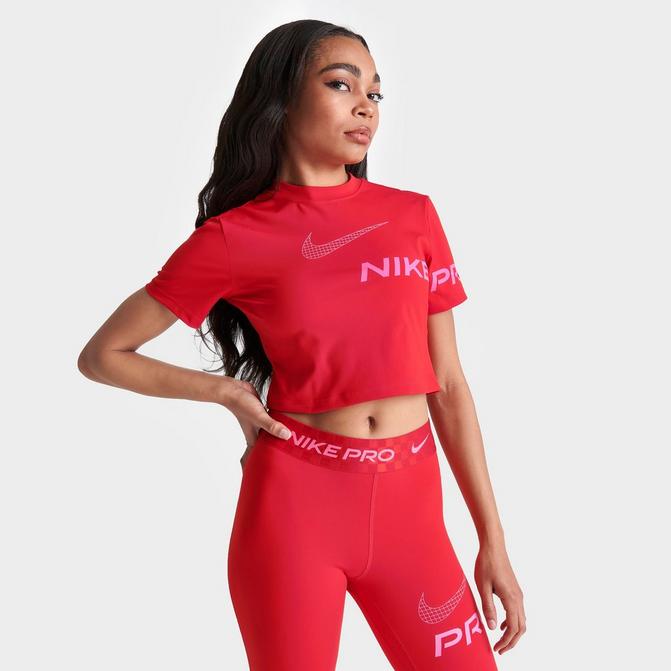 tortura Gobernar consumirse Women's Nike Pro Dri-FIT Graphic Crop Top T-Shirt| Finish Line