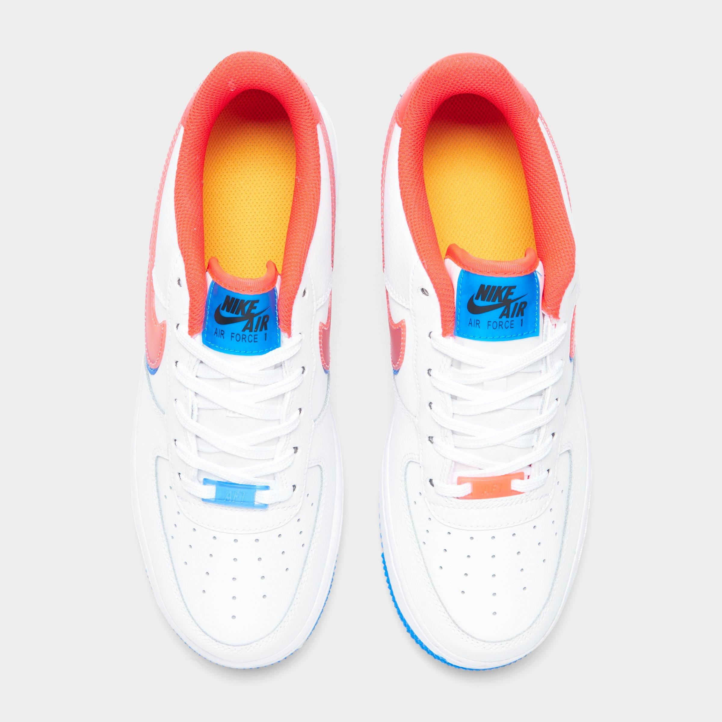 nike air force 1 lv8 white red blue
