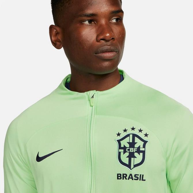 Men's Nike Brazil Strike Dri-FIT Knit Soccer Track Jacket| Finish Line