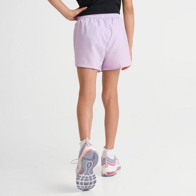 [angle] view of Girls' Nike One Woven Shorts in Doll Click to zoom