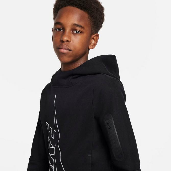 Nike Tech Fleece overhead hoodie in black