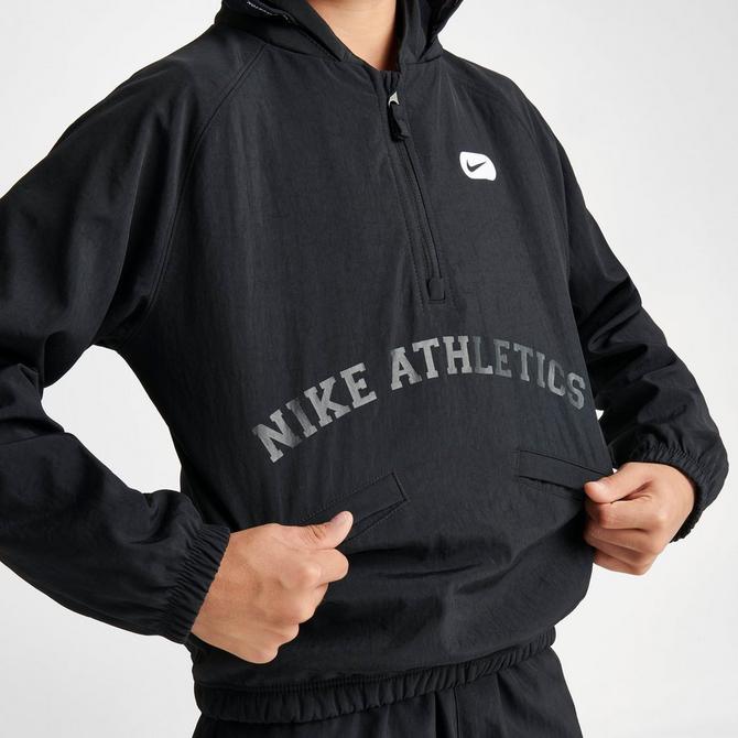 Kids Nike Athletics Repel Half Zip Woven Training Jacket Finish