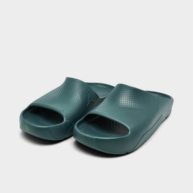 Green jordan slides best sale