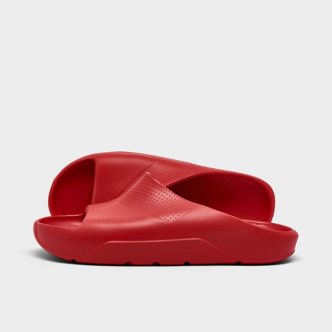 Red jordan store slides mens