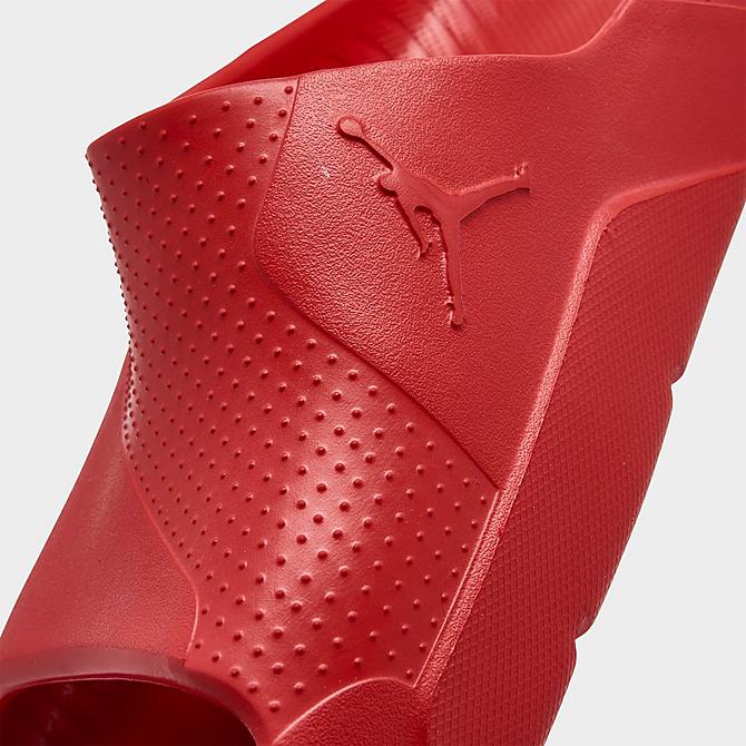 Front view of Men's Jordan Post Slide Sandals in University Red/University Red Click to zoom
