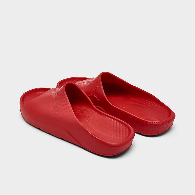 Left view of Men's Jordan Post Slide Sandals in University Red/University Red Click to zoom