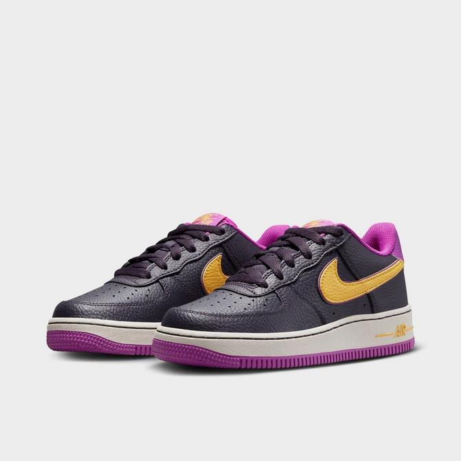 Nike Boy's Air Force 1 Lv8 Utility (Big Kid) Black/White/Black/Tour Yellow  4 Big Kid M : Clothing, Shoes & Jewelry 