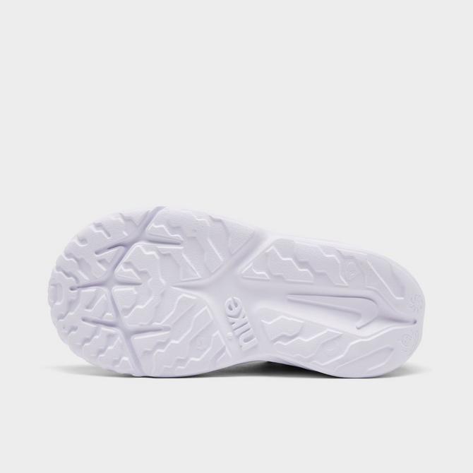 Bottom view of Kids' Toddler Nike Star Runner 4 Running Shoes in Hyper Royal/Black/White/White Click to zoom