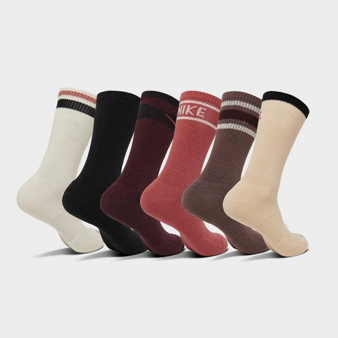 Nike Unisex Dri-Fit Everyday House Crew Socks (1 Pair) Brown