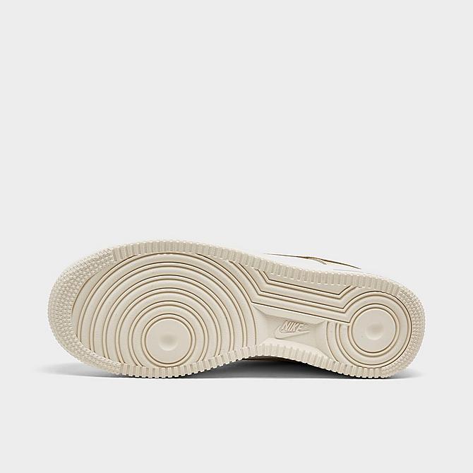 Bottom view of Women's Nike Air Force 1 '07 SE Casual Shoes in Coconut Milk/Light Bone/Summit White/Sesame Click to zoom