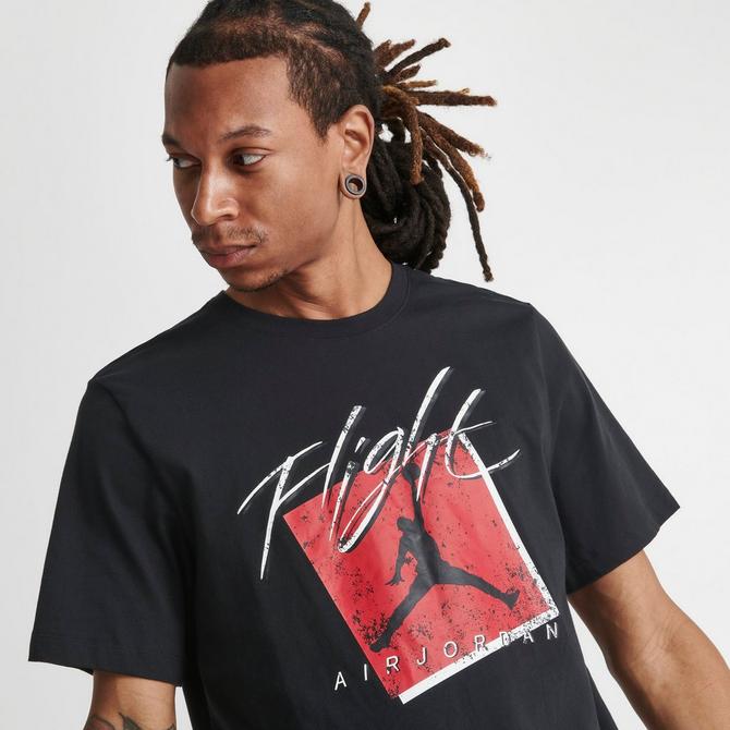 Red and black jordan hot sale shirt