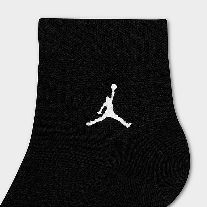 Alternate view of Jordan Everyday Ankle Socks (3-Pack) in Black/White Click to zoom