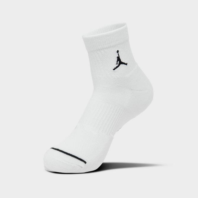 3PK White Ankle Socks, Football Training Socks