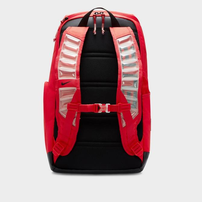 Nike elite backpack red cheap and black