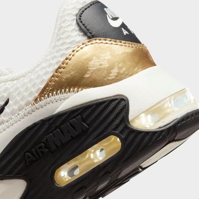 Air max 90 white black store metallic gold