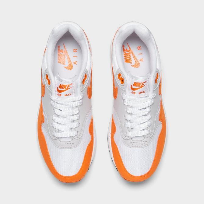 Nike orange and hot sale white air max