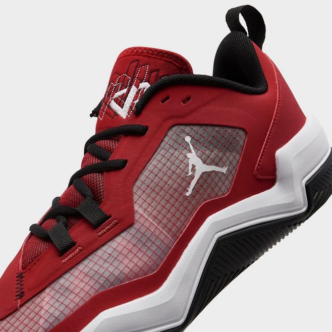 Jordan basketball hot sale shoes red