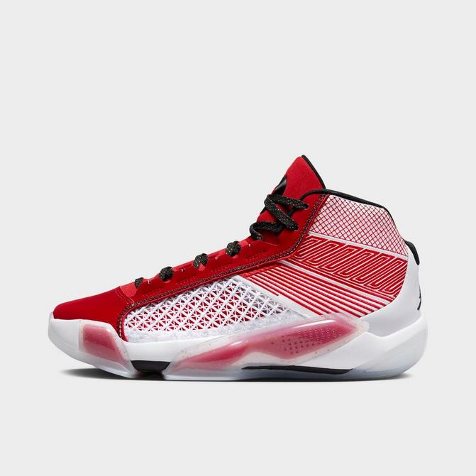 Red and black hot sale jordans finish line